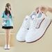 Little White Shoes Female Students Thick-soled Heightening Shoes Mesh Breathable Casual Street Shooting Shoes_vogvips.com