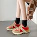 Foreign Trade Wholesale: New Spring And Autumn Single Sneakers, Trendy Women's Color-block Casual Shoes, Lightweight_vogvips.com