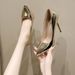 High Heels Women 2025 Spring New Pointed Toe Shallow Mouth Single Women's Stiletto Fashion Shoes Large Size_vogvips.com