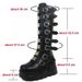 2024 New Style Metal Buckle Thick Sole High Tube Boots For Women Plus Size_vogvips.com