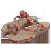 New Stylish Wooden Bead Rhinestone Bohemian Wedge Heel Comfortable Plus-size Sandals_vogvips.com