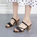Chunky Heel Sandals For 2025 Summer New Korean Style Trendy Ins Two-Way Mid-Heel Slippers Women High Heels_vogvips.com
