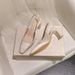 Chunky Heel High Hee For Women, Elegant And Comfortable, Summer Closed Toe Backless Single Shoes, 2025 New Satin_vogvips.com