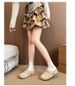 Retro French-style Closed-toe Mules For Women, 2026 New Spring Model, With Internal Height Increase, Thick Sole,_vogvips.com