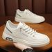 Summer New Breathable Small White Men's Trend Versatile Low Top Leather Sports Casual Board Shoes, Trendy Shoes_vogvips.com