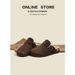 Cross-border -style Closed-toe Slip-on Women's Shoes, New Non-slip Thick-soled Half-strap_vogvips.com