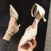 style Hollow Shoes, 2025 Summer New European Fashion Pointed Toe Stiletto High Heel Closed-toe Stylish Sandals For_vogvips.com