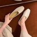 Genuine Leather Slip-on Shoes, 2025 New Spring-summer Model, Soft Upper And Sole, Comfortable Mules With Lychee Pattern,_vogvips.com
