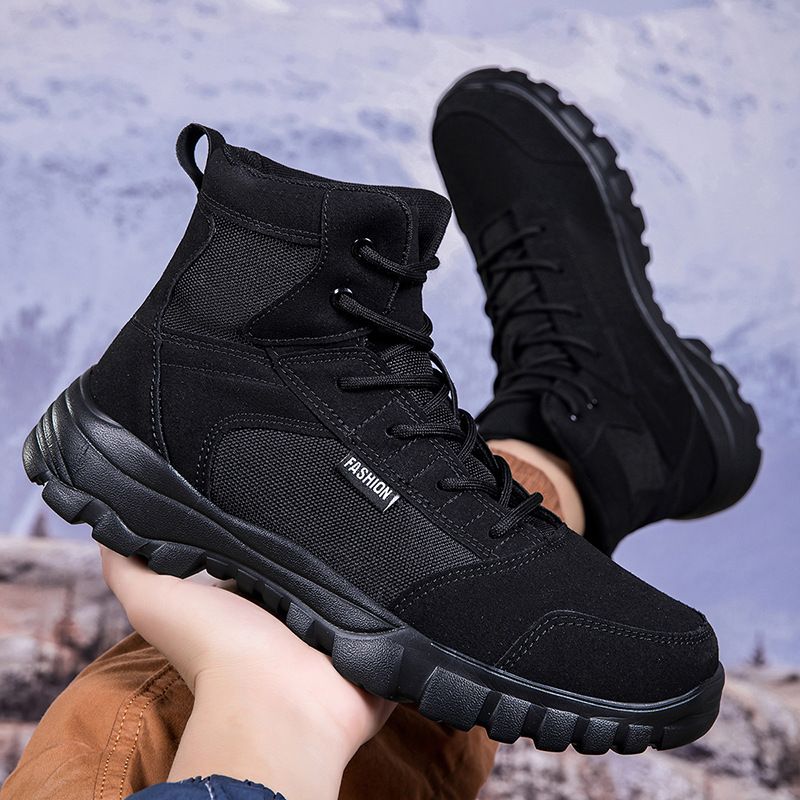 European Warm Series Autumn New High-top Sports Military Fashion Casual Shoes Outdoor Hiking Trekking Martin Combat Boots_vogvips.com
