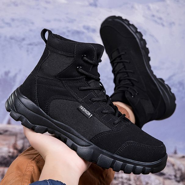 European Warm Series Autumn New High-top Sports Military Fashion Casual Shoes Outdoor Hiking Trekking Martin Combat Boots_vogvips.com