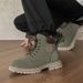 Martin Boots Men's High-top Locomotive Boots Medium-top Tooling Shoes Rhubarb Boots_vogvips.com