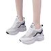 2025 Spring New Korean Style Casual Leather Women's Color Block Thick Sole Lace-up Dad Shoes Height Increasing Sneakers_vogvips.com