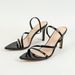 Women's Patent Leather Pointed Line With Back Ankle Strap Stiletto Sandals Gorgeous Fashion Party Heels_vogvips.com