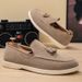 SHLIANG Plus Size Men's Shoes Retro British Style Slip-On Loafers Casual Soft Bottom Lazy Man's Shoes Breathable Round Toe Non-Leather Y0664_vogvips.com