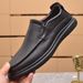 Top Layer Cowhide For Men, Spring And Autumn New Work Shoes, Lace-up Soft Sole Casual Genuine Leather Men's Shoes_vogvips.com