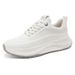 Men's Leather Casual Height-increasing Dad Shoes, Foreign Trade Thick-soled Men's White Sneakers, New Model_vogvips.com