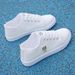 Women's White Canvas Sneakers Korean Style Breathable Flat Spring Summer 2024 Trendy Versatile Student Shoes_vogvips.com