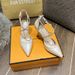 2025 Spring/Summer New Fine Pointed Hollow Shoes, Sexy Women's Singles, Ultra High Heels, Diamond Headover Sandals_vogvips.com