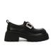 Sheepskin Version, Genuine Leather Thick-soled Muffin, One-pedal Loafers, Women's Small Leather Shoes, Single Shoes_vogvips.com