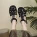 Retro Closed-Toe Sandals For Women 2024, Genuine Leather, Korean Style, Woven, Single-Strap Buckle, Casual Soft Sole_vogvips.com