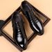 HPIOPL Men's Lion Head Zipper Pointed Toe Loafers - Casual Business Slip-On Shoes With Side Zipper & Metal Accents_vogvips.com
