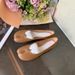 Pig's Cowhide Split Toe Women's Summer Flat Shallow Mouth Single Ballet Horse Hoof Shoes Grape Mom Same Style Slip-On_vogvips.com