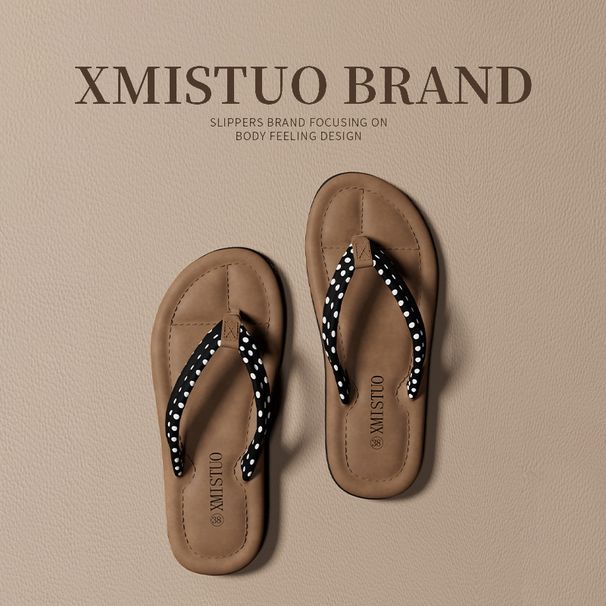 Women's Summer Flip-Flops Fashion 2025 New Flat Toe Clip-On Sandals Beach Shoes_vogvips.com
