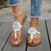 Summer The New Ladies Flip-Flops For Leisure Holiday Beach Toe-Clip Plus Size Flat Slippers For Women Designer Shoes Slippers_vogvips.com