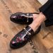 Shiny Leather For Platform Dress Shoes Slip On Men Loafers Party Designer Wedding Footwear Zapatos Para Hombres_vogvips.com