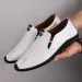 Harajuku Peas Breathable Genuine Leather Men Big Size Flat Loafers Moccasins Walking Driving Outdoor Travel Soft Shoes_vogvips.com