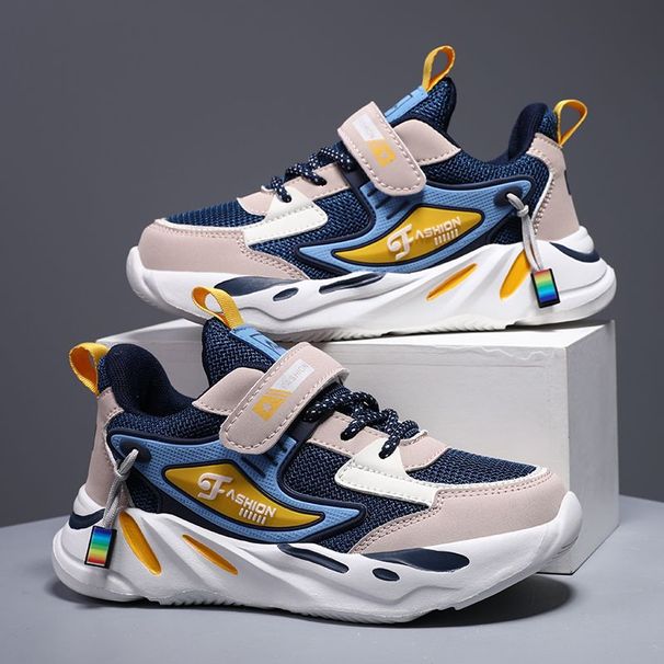 Boys' Sneakers Spring Running Shoes CuHK Kids' Net Leather Casual Shoes Anti-slip And Wear-resistant_vogvips.com