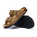 McBulun Cork Slippers Matte Flat Non-Slip Beach Couple Outdoor Summer Versatile One Word_vogvips.com