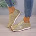 Large 2025 Winter New Sequin Cloth Sports Casual Women's Shoes Shallow Mouth Flat Bottom Round Head_vogvips.com