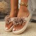 2025 Fashion Flower Decor Flip Flops Women Summer Beach Non Slip Platform Slippers Woman EVA Sole Lightweight Flat_vogvips.com