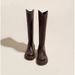 Over-the-Knee For Women, Leg Heels, 2025 New Autumn Winter Single Boots, Petite Thick Heel High Tube Riding Boots_vogvips.com