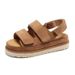 Foreign Trade Style Summer New Thick Bottom Velcro Fashionable Fish Mouth Large Size Light And Comfortable Versatile Sandals Wholesale_vogvips.com