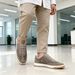 European Export Genuine Leather Men's German Army Trainer Tennis Shoes_vogvips.com