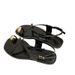 Women's Gladiator Sandals (Metallic Accent Cross-Strap Flat Slides - Adjustable Toe Loop & Ankle Wrap For Beach & Casual Wear)_vogvips.com