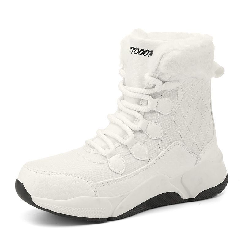 Northeast Winter Outdoor Snow Boots Women, Fleece-Lined, Thickened, Warm Cotton Shoes, Waterproof, Anti-Slip, Suitable_vogvips.com