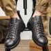 Casual Men's Leather Fashionable Classic Design Style Office Driving Outdoor Leisure Trend Party Daily Adult Youth Shoes_vogvips.com