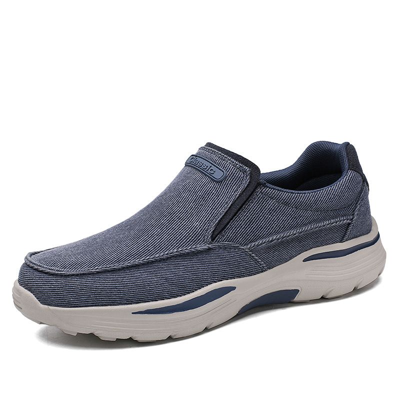2026 Cross-Border Plus-Size Best-Selling Men's Slip-On Walking Thick-Soled Non-Slip Casual Canvas Shoes Lightweight And_vogvips.com