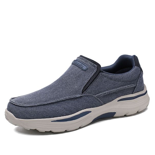 2026 Cross-Border Plus-Size Best-Selling Men's Slip-On Walking Thick-Soled Non-Slip Casual Canvas Shoes Lightweight And_vogvips.com