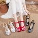 New Embroidered Single Flower Cloth Women's Qipao Buckle White Red Black Shoes Matching_vogvips.com