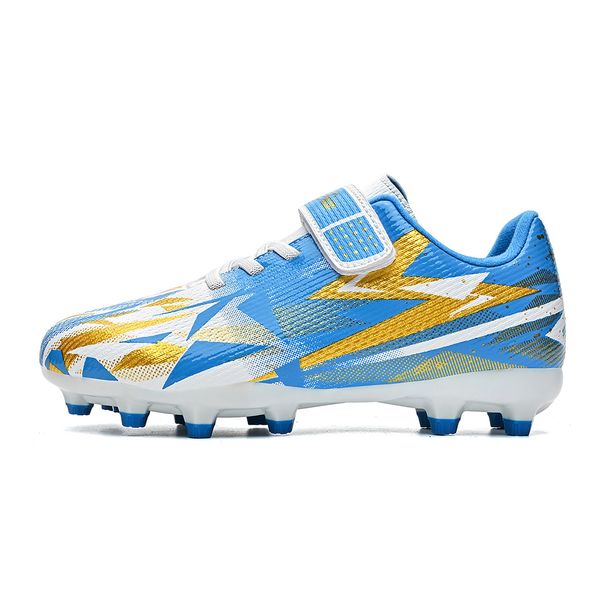 Kids Youth Men’S Football Boots Football Shoes New Children's With Velcro Straps For Boys And Girls, Outdoor AG Turf Non-Slip Professional Competiti_vogvips.com
