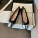 Xiaoxiangfeng Ballet Color Blocked Bow, Light Mouth Flat Women's Versatile Lazy Shoes, One Foot Stomping Loafers_vogvips.com