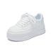 Little White Shoes Female Students Thick-soled Heightening Shoes Mesh Breathable Casual Shoes_vogvips.com
