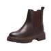 Thick-Soled Martin For Women British Style 2023 New Summer Thin Tube Brown Ankle Boots_vogvips.com