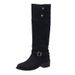 Pointd To Ovr-th-Kn For Womn 2025 Nw Autumn Wintr Wstrn Cowboy Slouchy Long Chunky Hl Riding Boots Plus_vogvips.com