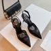 Factory Direct Sale Mesh Black Sandals, Women's Shoes, 2026 Early Autumn New Style, Elegant Pointed-toe High-heeled_vogvips.com