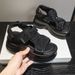 Platform Sandals Heightened Breathable Mesh Rhinestone Casual Versatile Small Women's Sandals_vogvips.com
